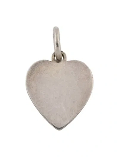 Pre-owned Tiffany & Co Vintage Heart Tag Charm In Multi