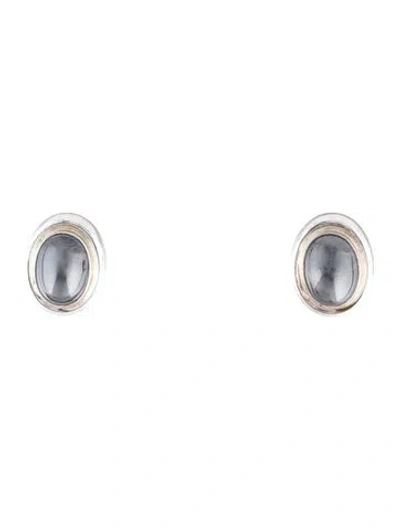 Pre-owned Tiffany & Co Vintage Hematine Oval Earclips In Multi