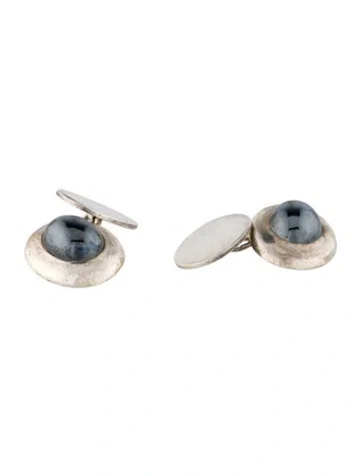 Pre-owned Tiffany & Co Vintage Hematite Cufflinks In Multi