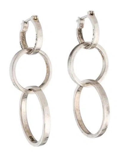 Pre-owned Tiffany & Co Vintage Interlocking Circle Drop Earrings In Multicolor