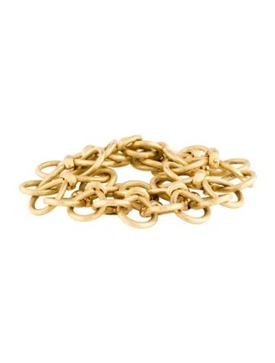 Pre-owned Tiffany & Co Vintage Interlocking Rope Link Bracelet, 8" In Multi