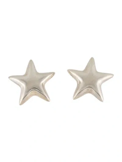 Pre-owned Tiffany & Co Vintage Large Star Clip-on Earrings In Multi