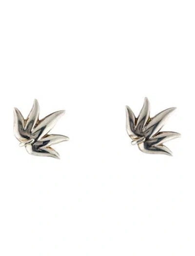 Pre-owned Tiffany & Co Vintage Leaf Clip-on Earrings In Multi