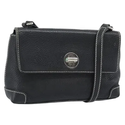 Pre-owned Tiffany & Co . Vintage Leather Black Leather Shoulder Bag Bag ()