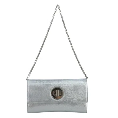 Pre-owned Tiffany & Co . Vintage Leather Silver Leather Shoulder Bag Bag ()