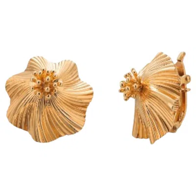 Pre-owned Tiffany & Co Vintage Mcteigue For Tiffany And Co 14k Yellow Gold Clip-on Earrings