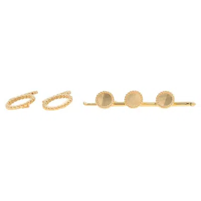 Pre-owned Tiffany & Co . Vintage Men's Tuxedo Set Yellow Gold 14k Cufflinks & 3 Shirt Studs