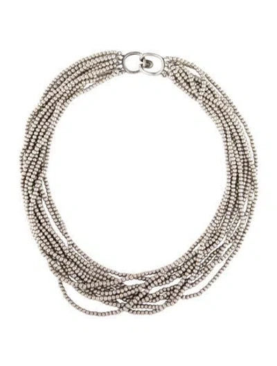 Pre-owned Tiffany & Co Vintage Multistrand Torsade Necklace, 18", 18"