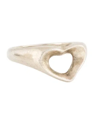 Pre-owned Tiffany & Co Vintage Open Heart Ring In Multi