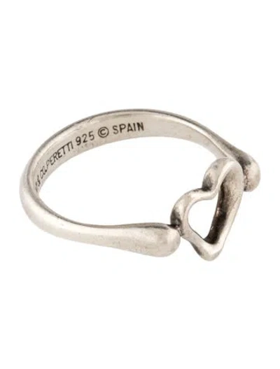 Pre-owned Tiffany & Co Vintage Open Heart Ring In Multi