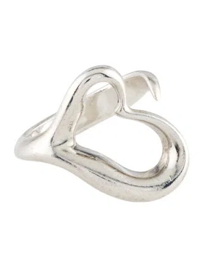 Pre-owned Tiffany & Co Vintage Open Heart Ring In Multi