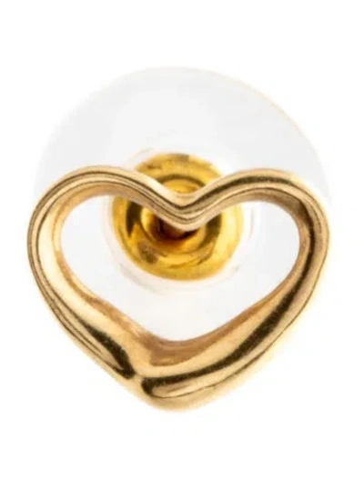 Pre-owned Tiffany & Co Vintage Open Heart Single Stud Earring In Multi