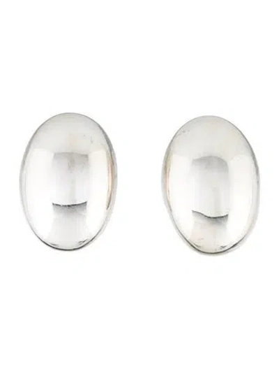 Pre-owned Tiffany & Co Vintage Oval Dome Clip-on Earrings In Multi