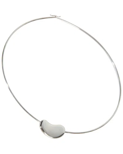 Tiffany & Co . Vintage Paloma Picasso Bean Silver Necklace (authentic Pre-  Loved) In Transparent