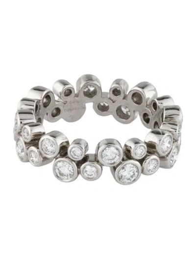 Pre-owned Tiffany & Co Vintage Platinum Diamond Bubbles Band In Multi