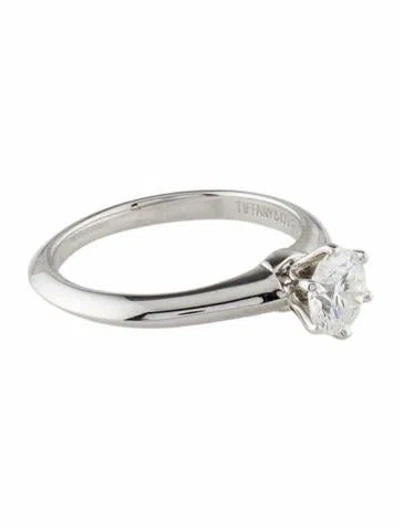 Pre-owned Tiffany & Co Vintage Platinum Diamond Engagement Ring In Multi
