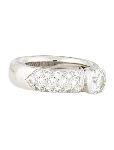 Pre-owned Tiffany & Co Vintage Platinum Diamond Etoile Engagement Ring In Multi