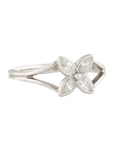 Pre-owned Tiffany & Co Vintage Platinum Diamond Victoria Cocktail Ring In Multi