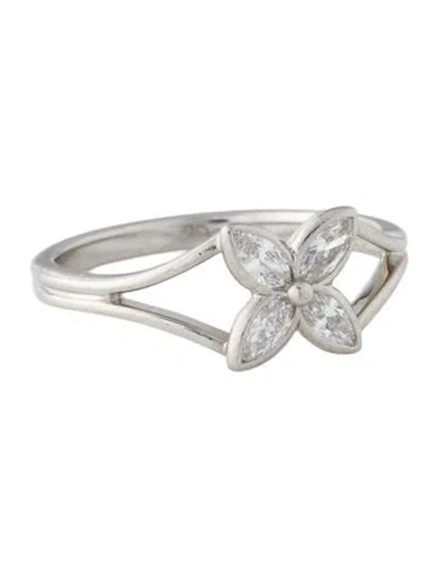 Pre-owned Tiffany & Co Vintage Platinum Diamond Victoria Cocktail Ring In Multi