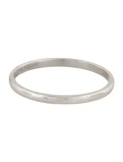 Pre-owned Tiffany & Co Vintage Platinum Forever Wedding Band Ring In Multi