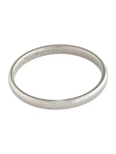 Pre-owned Tiffany & Co Vintage Platinum Forever Wedding Band Ring In Multi