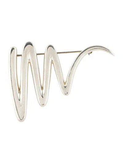 Pre-owned Tiffany & Co Vintage Scribble Brooch In Multi