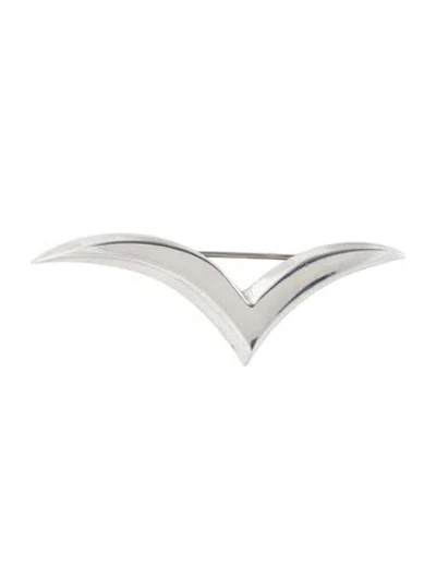 Pre-owned Tiffany & Co Vintage Seagull Pin Brooch In Multi