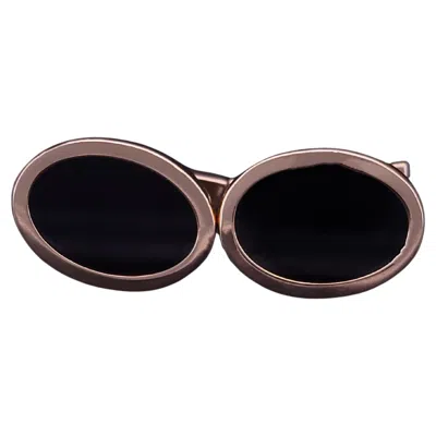 Pre-owned Tiffany & Co Vintage  14k Yellow Gold& Black Onyx Cufflinks