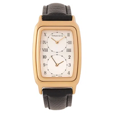 Pre-owned Tiffany & Co Vintage . 18 Karat Dual-time Quartz Flip Wrist And Desk Watch In Multi