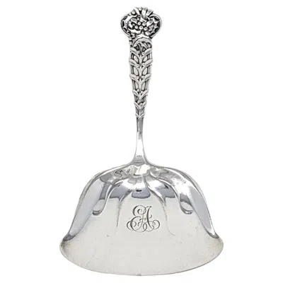 Pre-owned Tiffany & Co Vintage . 925 Sterling Silver Bon Bon Serving Spoon With Monogram