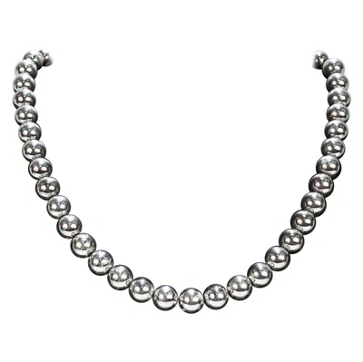 Pre-owned Tiffany & Co Vintage . Sterling Silver 18" Beaded Necklace In Multiple