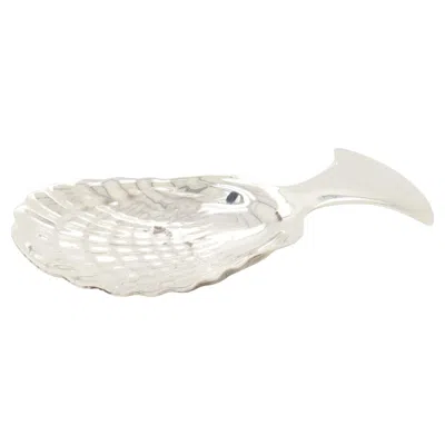 Pre-owned Tiffany & Co Vintage . Sterling Silver Figural Shell Tea Caddy Spoon In Multi