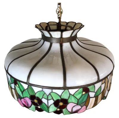 Pre-owned Tiffany & Co Vintage Tiffany Style Pendant Light In Transparent