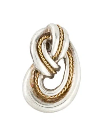 Pre-owned Tiffany & Co Vintage Two-tone Love Knot Pendant In Multi