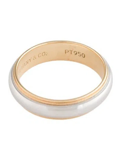 Pre-owned Tiffany & Co Vintage Two-tone Milgrain Band In Multi