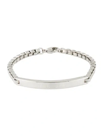 Pre-owned Tiffany & Co Vintage Venetian Link I.d. Bracelet, 7" In Multi