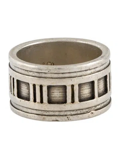 Pre-owned Tiffany & Co Vintage Wide Atlas Band In Multi