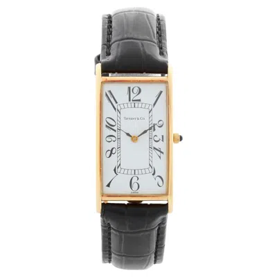 Pre-owned Tiffany & Co . Waldan #1 Possible Prototype Rare Ladies Yellow Gold Tank Watch