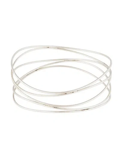 Pre-owned Tiffany & Co Wave Five-row Bangle Bracelet, 7.5" In Multi