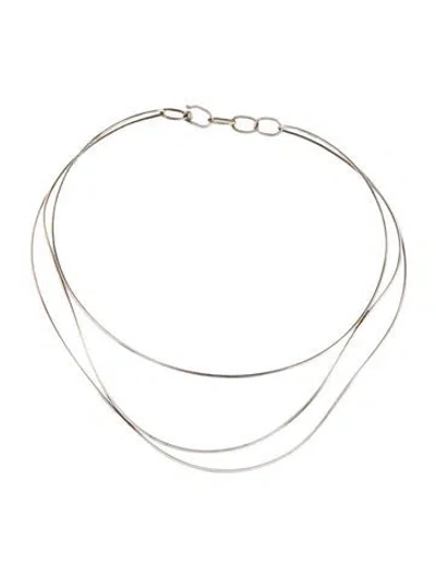 Pre-owned Tiffany & Co Wave Necklace, 16" In Multicolor