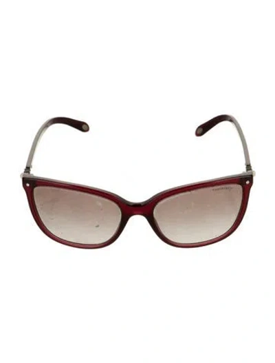 Pre-owned Tiffany & Co Wayfarer Gradient Sunglasses In Burgundy