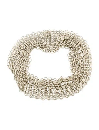 Pre-owned Tiffany & Co Wide Mesh Bracelet In Multi
