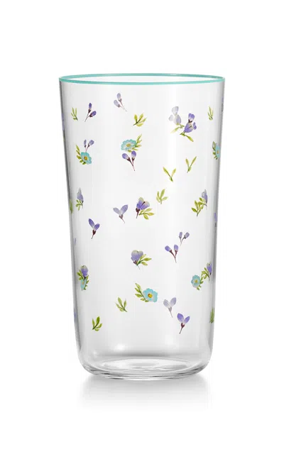 Tiffany & Co Wildflower Crystal Water Glass In Transparent