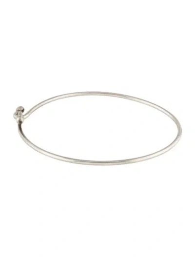 Pre-owned Tiffany & Co Wire Hook Bangle Bracelet, 7" In Multi