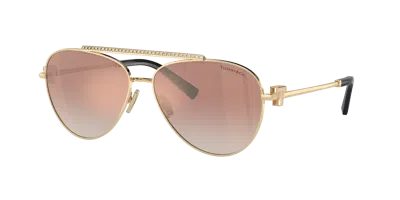 Tiffany & Co . Woman Sunglass Tf3101b In Brown