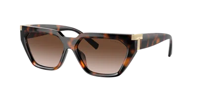 Tiffany & Co Tf 4205u 80153b 56mm Womens Fashion Sunglasses In Brown Gradient