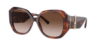 Tiffany & Co . Woman Sunglass Tf4207bf In Brown Gradient