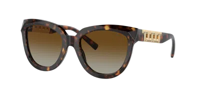 Tiffany & Co . Woman Sunglasses Tf4215 In Polar Brown Gradient