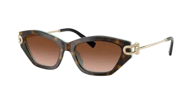 Tiffany & Co . Frau Sunglass Tf4231u In Braun Verlaufstönung