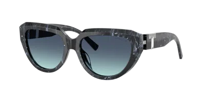 Tiffany & Co . 55mm Gradient Pillow Sunglasses In Black